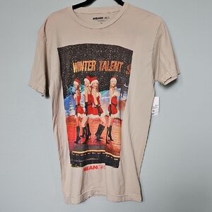 Mean Girls Winter Talent Show T-Shirt in Tan NWT Medium